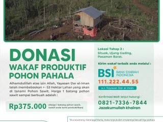 Donasi Wakaf Produktif Pohon Pahala