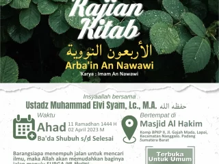 Kajian Kitab Arba'in An Nawawi: Ahad, 02 April 2023