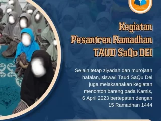 Kegiatan Pesantren Ramadhan TAUD SaQu Dar el-Iman