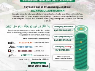 Update Donasi Wakaf Tanah Pendidikan SDIT Putra Gn. Juaro, Nanggalo – 19 Mei 2023