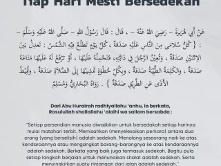 Tiap Hari Mesti Bersedekah