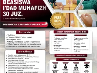 Penerimaan Santri Baru I'Dad Muhafizh 30 Juz