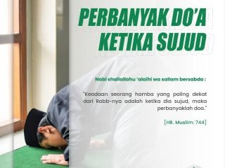 Perbanyak Do'a Ketika Sujud