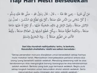 Tiap Hari Mesti Bersedekah