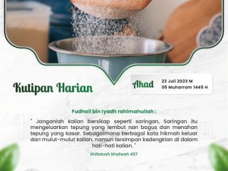 Kutipan Harian, Edisi: Ahad, 23 Juli 2023