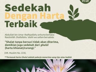 Sedekah Dengan Harta Terbaik