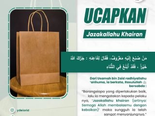 Ucapkan Jazakallahu Khairan