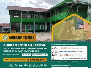 Wakaf Tunai - Alirkan Sedekah Jariyah Melalui Pembebasan Lahan Pendidikan
