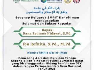 Selamat dan Sukses kepada Komite SMPIT Dar el-Iman