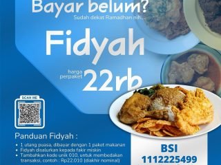 Sudah Bayar Fidyah Belum? Sudah Dekat Ramadhan Nih..