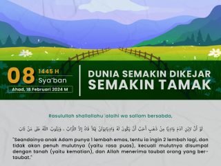 Kutipan Harian, Edisi: Ahad, 18 Februari 2024
