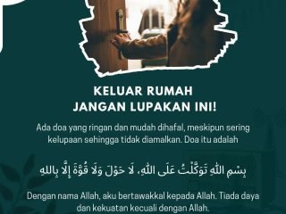 Keluar Rumah Jangan Lupakan Ini!
