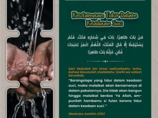 Keutamaan Tidur Dalam Keadaan Suci
