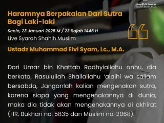Haramnya Berpakaian Dari Sutera Bagi Laki-laki