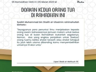 Kutipan Harian, Edisi: Rabu, 05 Ramadhan 1446 H / 05 Maret 2025 M