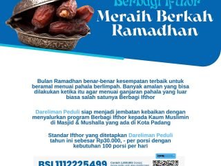 Berbagi Ifthor, Meraih Keberkahan Ramadhan