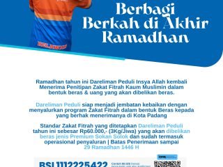Zakat Fitrah, Berbagi Berkah di Akhir Ramadhan
