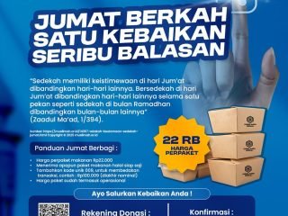 JUM'AT BERKAH, SATU KEBAIKAN SERIBU BALASAN