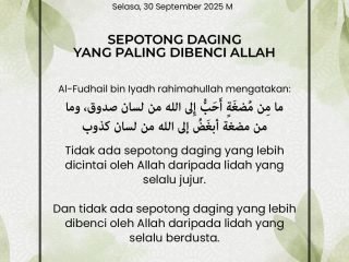 Kutipan Harian, Edisi: Selasa, 08 Rabi'ul Akhir 1447 H / 30 September 2025 M