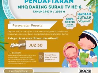 Pendaftaran MHQ Daring Surau TV ke-6 resmi dibuka